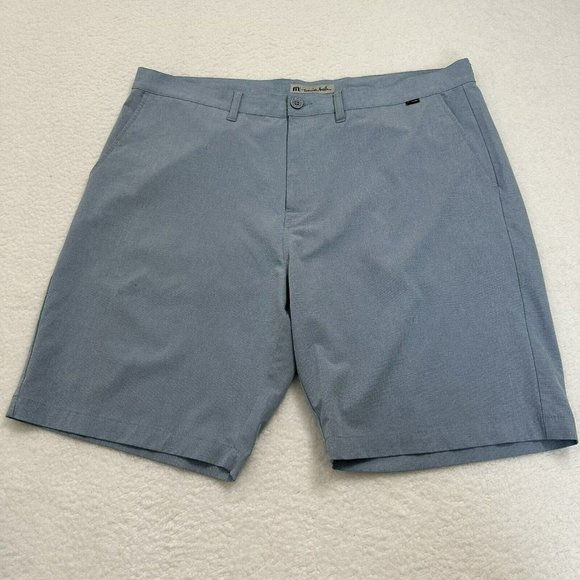 Travis Mathew Men's Golf Performance Athleisure Shorts Size 40 Blue Lightweight - Picture 1 of 8